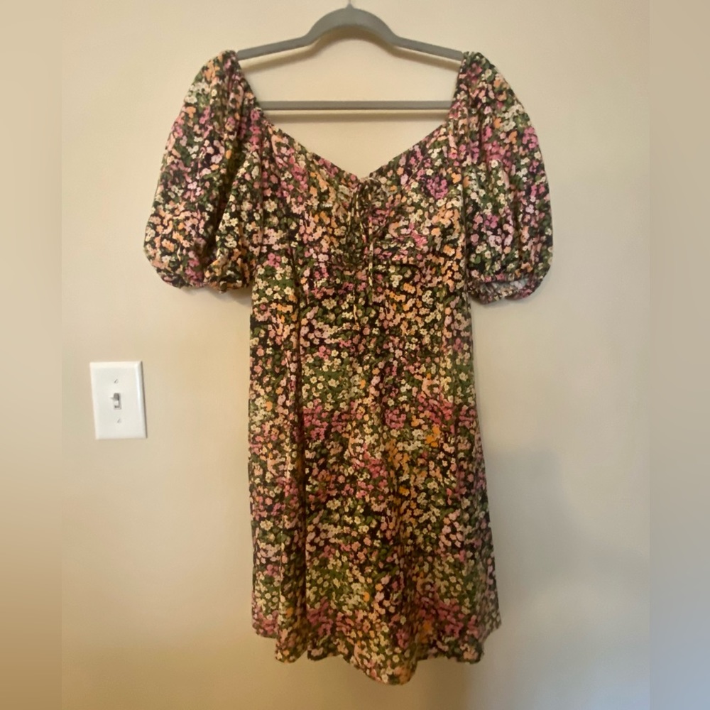 Floral Puff Sleeve Dress